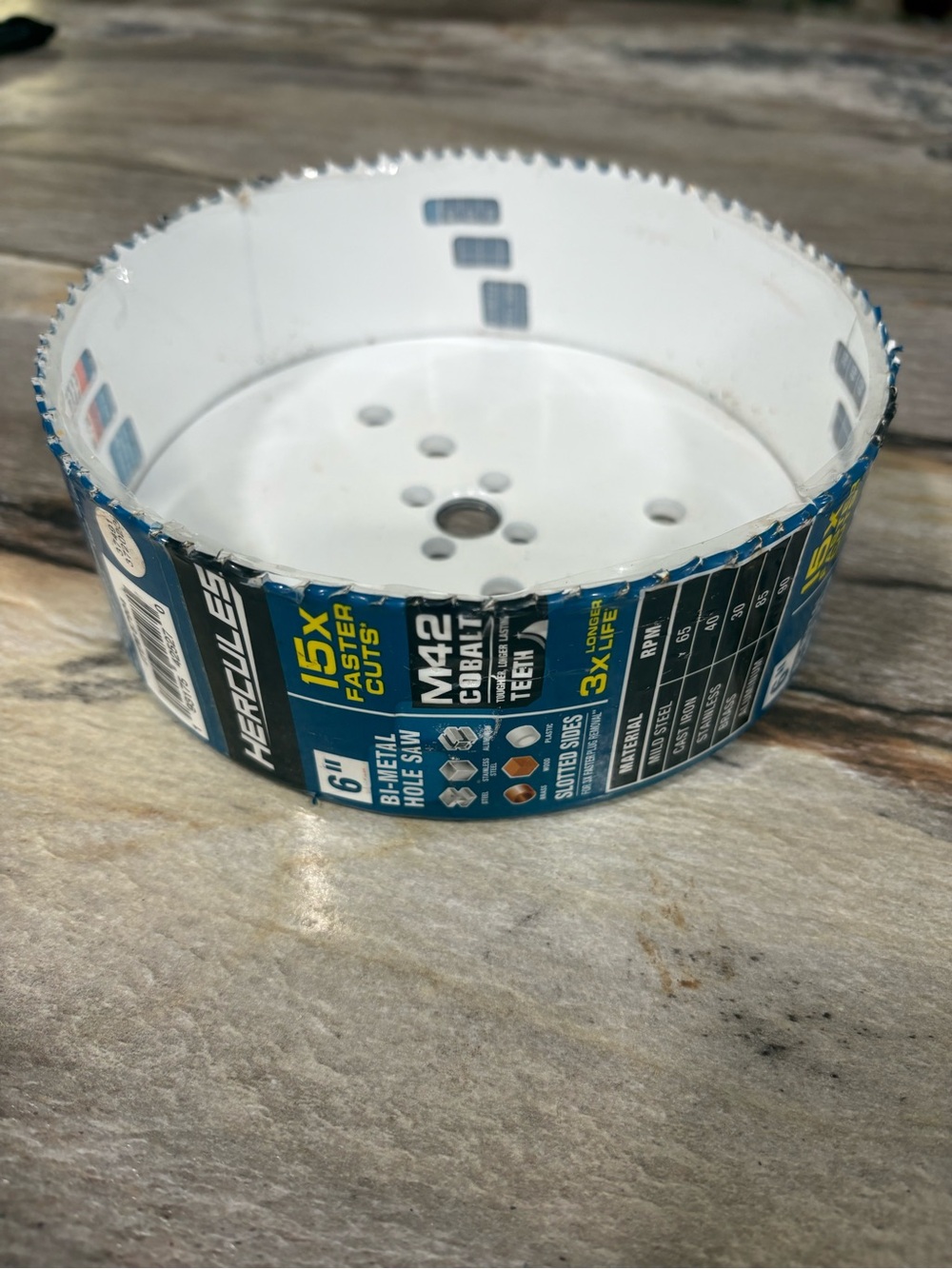 Hercules 6” Bi-Metal Hole Saw M42 Cobalt 57904 Multi-Material New.